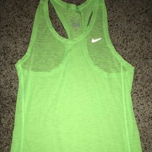 Nike Sheer Neon Tank Size Small